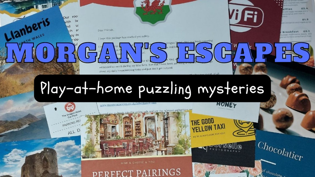 Morgan's Escapes - Play-at-home puzzling mysteries.