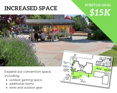 Increased space at $15,000