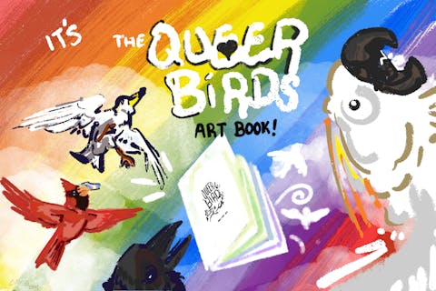 "Queer Birds" full color art print book