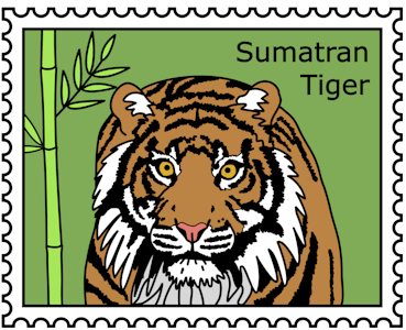 Sumatra Tiger sticker