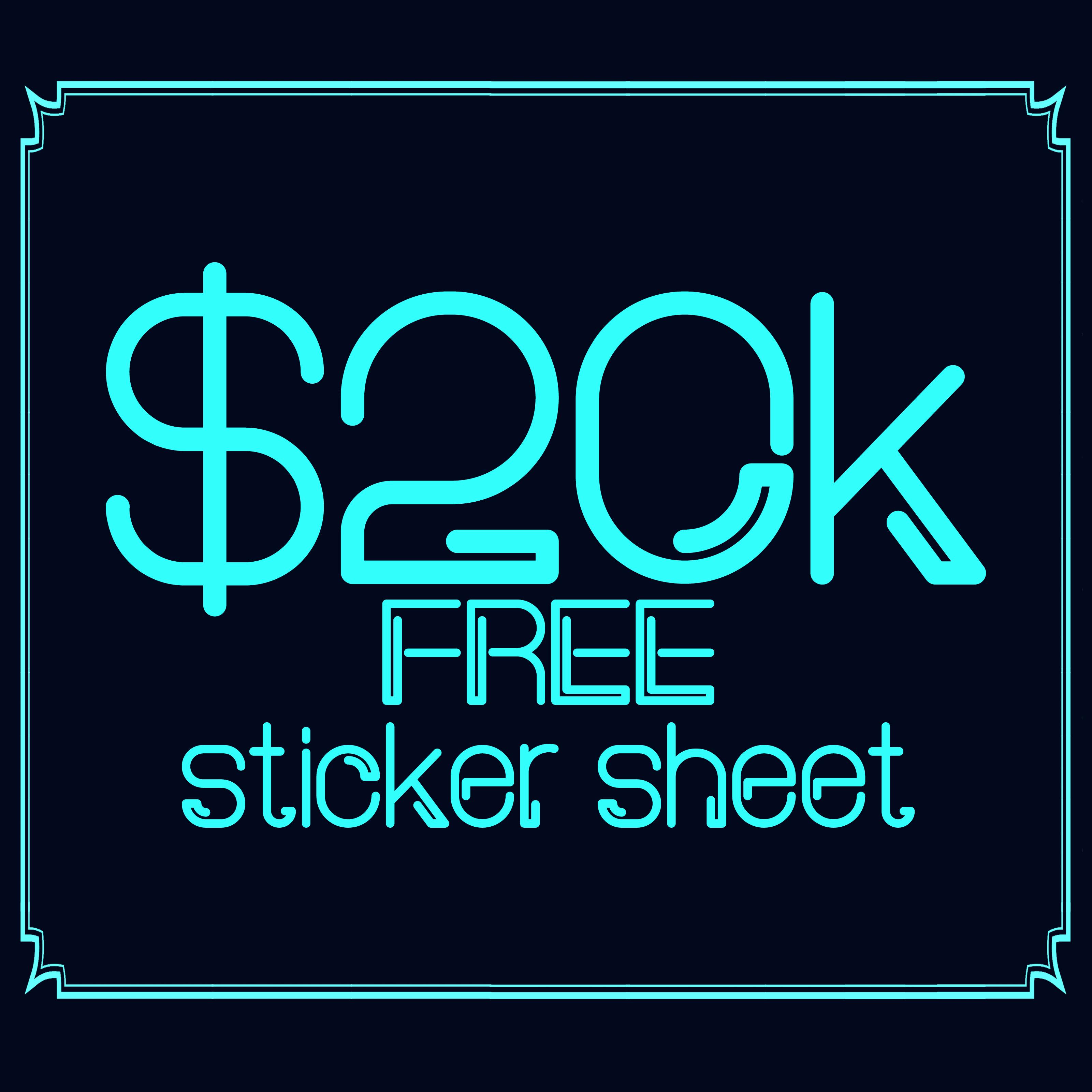 FREE sticker sheet