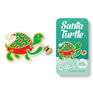 Santa Turtle Enamel Pin