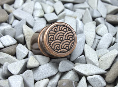 1" Magnets, Seigaiha: Copper