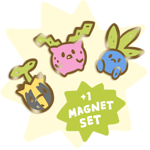 +1 Bird Food Magnet Set