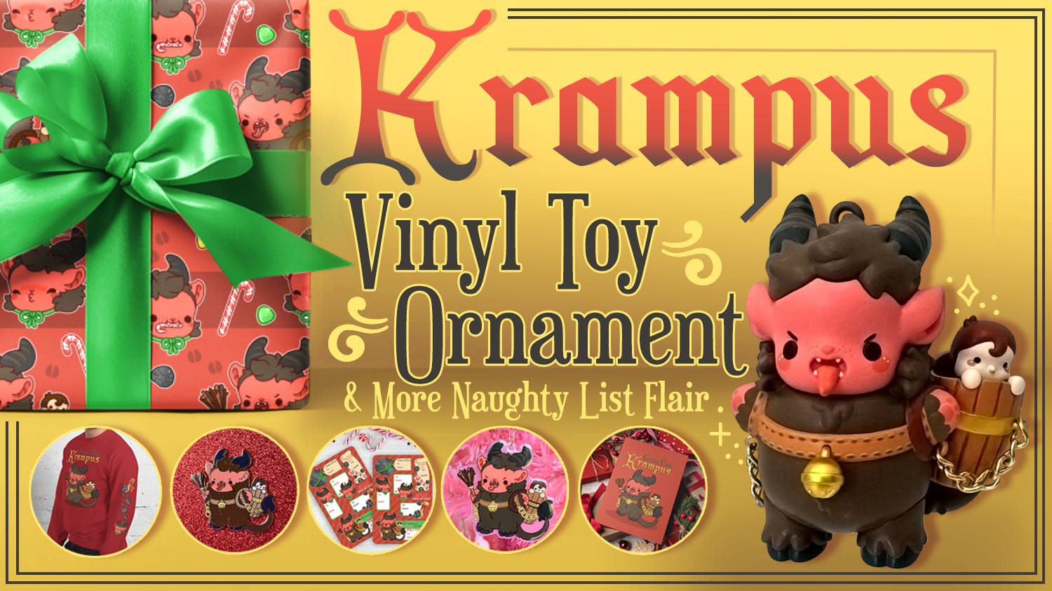 Krampus Vinyl Toy Ornament