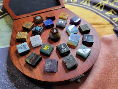 The Publishing Goblin's STONE Oracle Dice Set