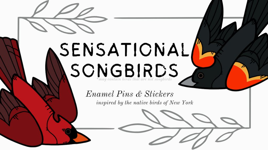 Sensational Songbirds Pins & Stickers
