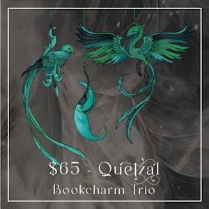 Quetzal & Jade - Bookcharm Trio