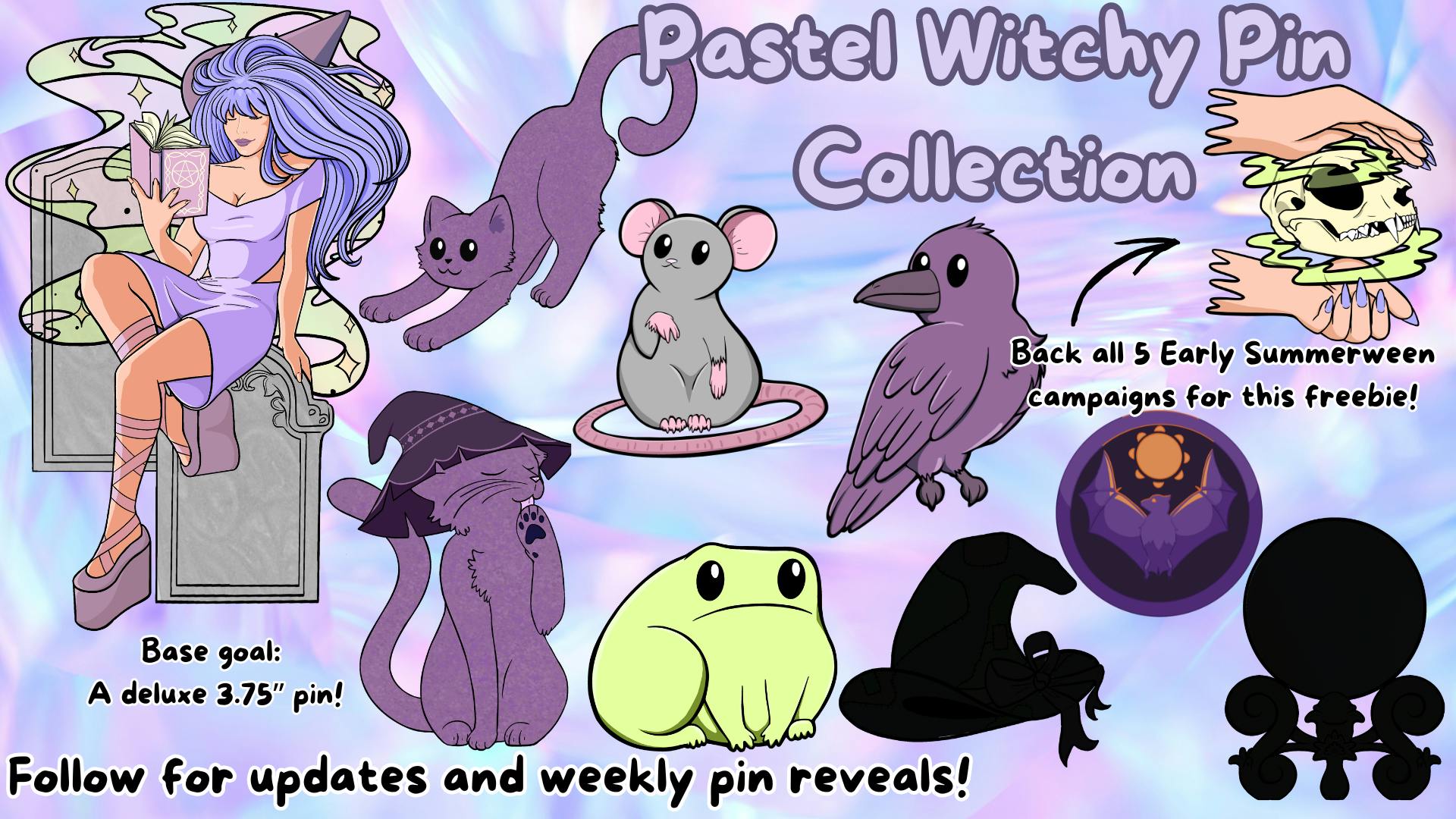 Launch Party | Pastel Witchy Pin Collection - BackerKit
