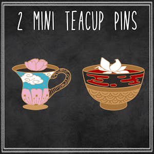 2 Tea Cup (Mini) Pins