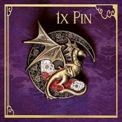 1x Gilded dragon pin