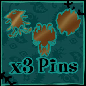 x3 Enamel Pins