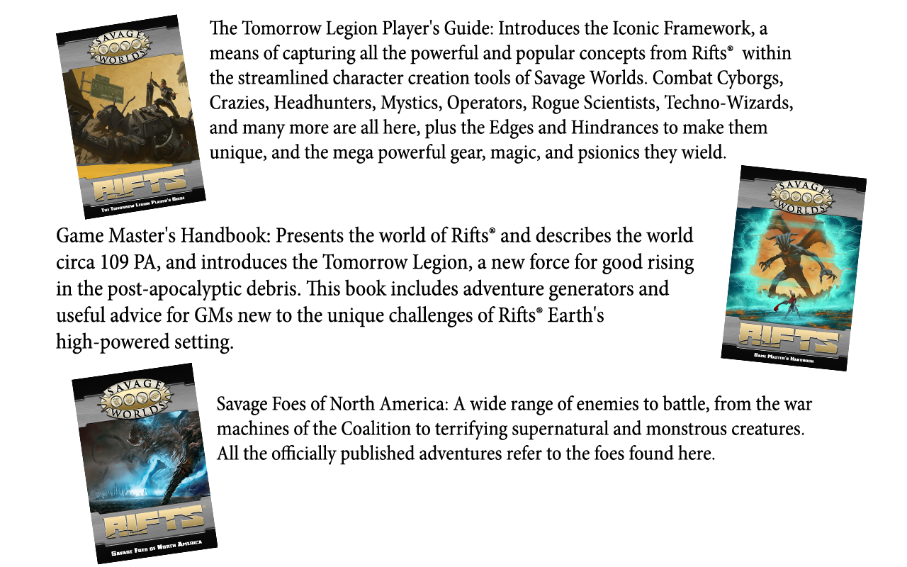 Rifts® for Savage Worlds - Core Reprint - BackerKit