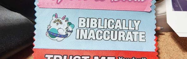 Biblically Inaccurate Badge Ribbon 5 pack