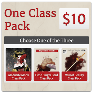 One Class Pack of Your Choice