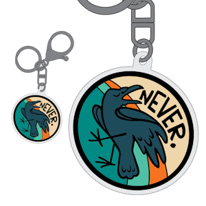 Never Raven Keychain