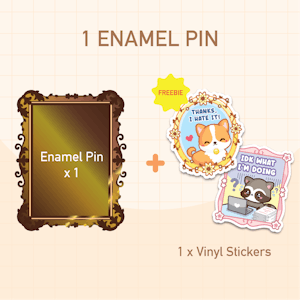 1 Enamel Pin (~$12.15 USD)