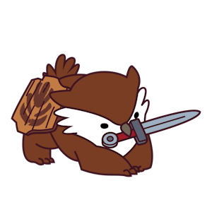 Sword Owlbear Fighter Pin (016)