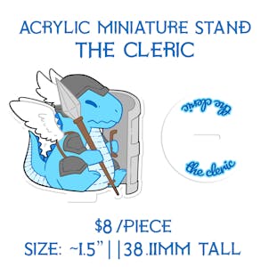 Acrylic Miniature Stand || The Cleric