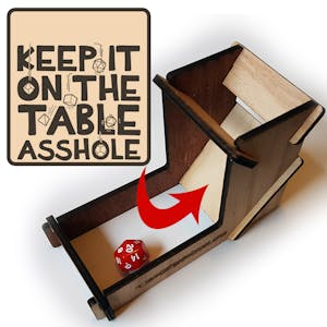 Keep it On the Table Asshole Dice Tower
