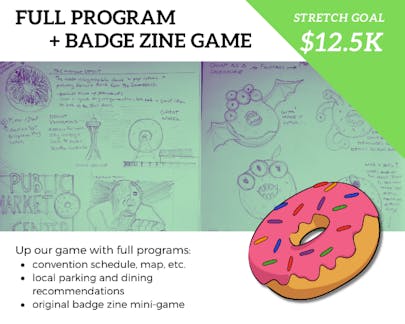 Badge mini-game and program book at $12,500!