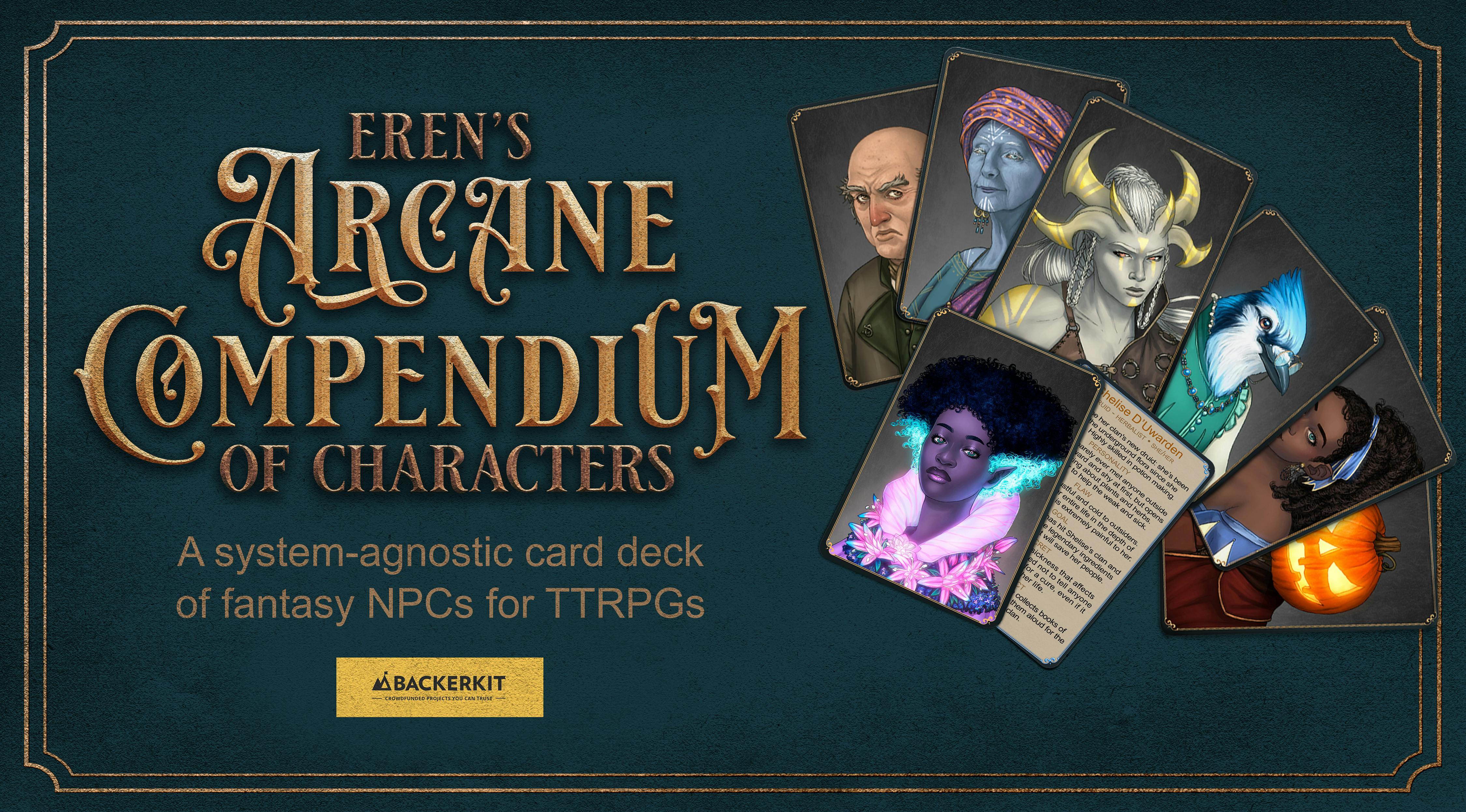 Eren's Arcane Compendium of Characters - The Deck of TTRPG Characters