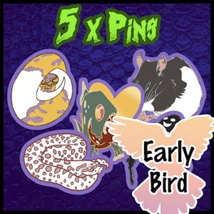 EARLY BIRD: 5 x Pins