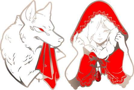 two pins 🐺
