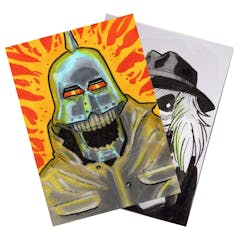 ORIGINAL ART SKETCH CARD PUPPET MASTER TRADING CARD + ANNIVERSARY EXCLUSIVE CARD