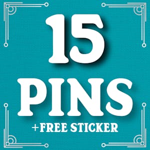 Super Backer - Fifteen Pins + Free Sticker
