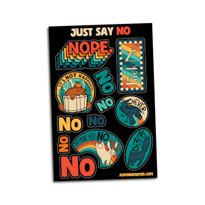 "Just Say No" Sticker Sheet