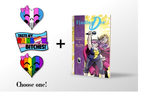Finding Dee Vol 2 Softcover and Choose a Pin!