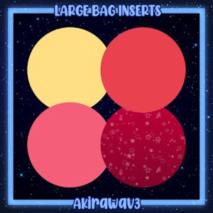 [INSERT ADDON] Large Bag Inserts (Colors)