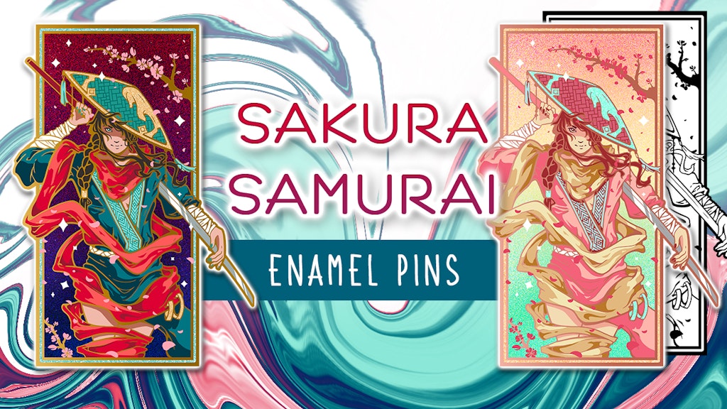 Sakura Samurai - Fantasy Enamel Pins - BackerKit