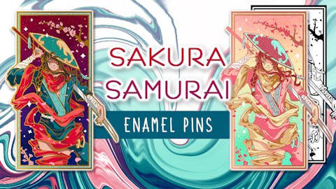 Sakura Samurai - Fantasy Enamel Pins