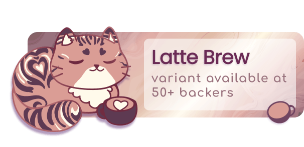 Unlock Coffee Cat Latte Brew at 50 Backers
