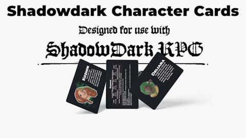Shadowdark Character Cards