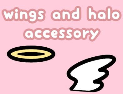 Angel Wing and Halo Accessory Pins