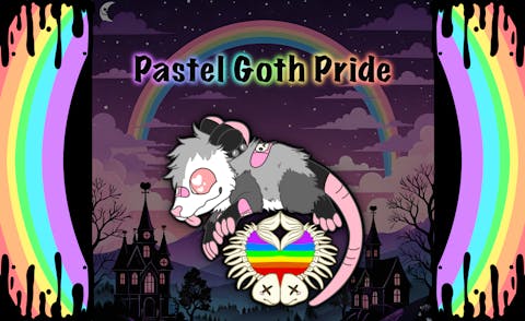 Pastel Goth Pride Pins