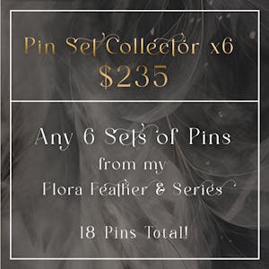 Pin Set Collector Plus! - 6 Complete Sets - 18 Pins!