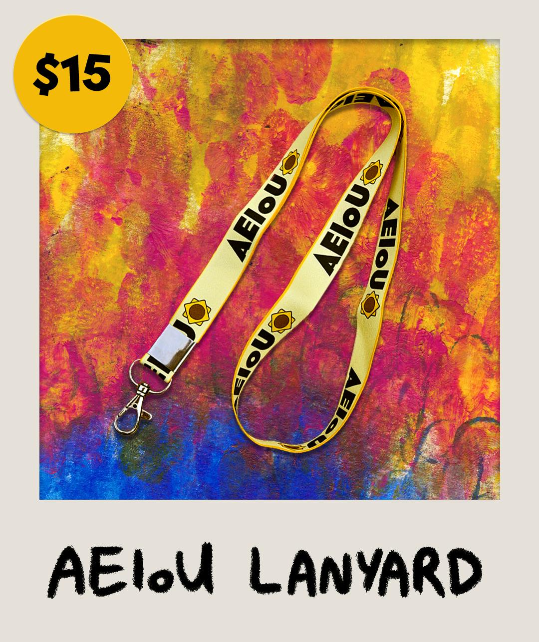 AEIOU Lanyard
