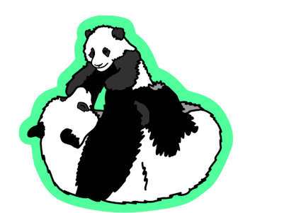 Panda Keychain Charm