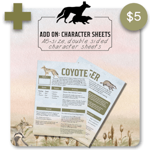 Double Sided Character Sheets