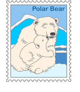 Polar Bear vinyl stickers 