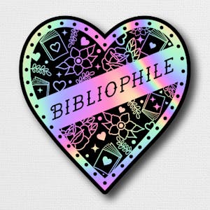 Holographic Bibliophile Sticker - 3"