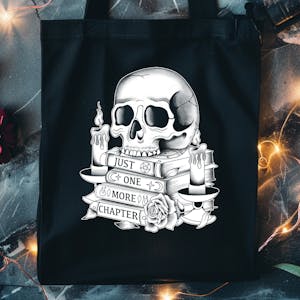 One More Chapter Tote Bag - Evol-Eye Co. X Snarky Co. Collaboration