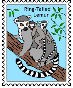 Ringtailed Lemur sticker