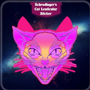 Schrodinger's Cat Lenticular Sticker