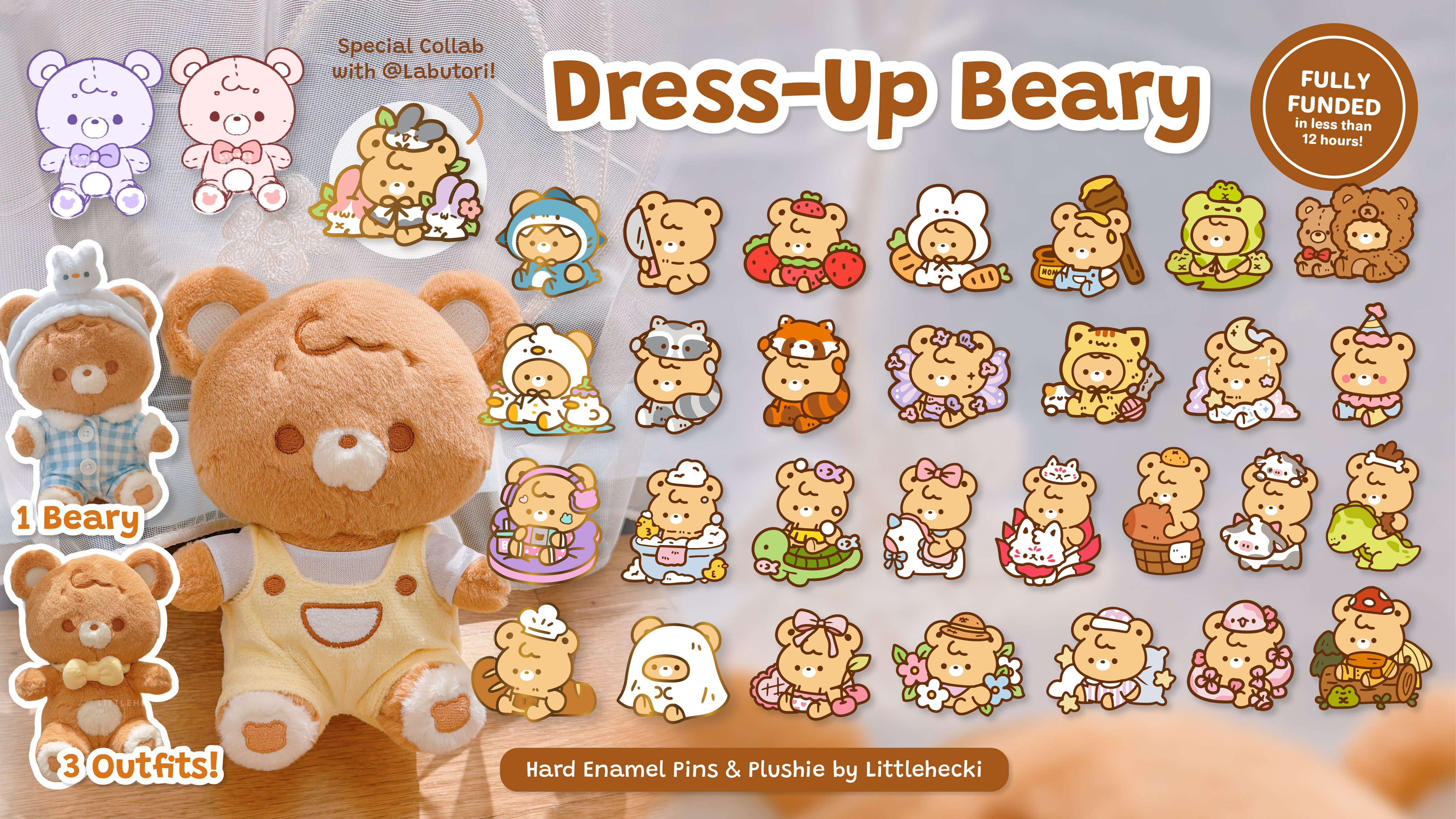 Bella Beary Cute Plush Blanket
