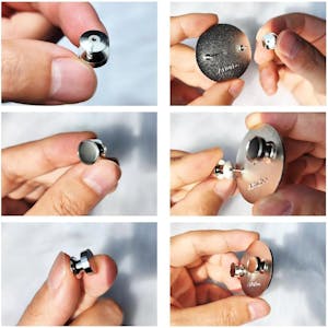 10 Pack Magnetic Pin Backs
